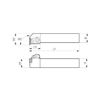 京セラ（株） ホルダ 外径旋削用 CTUN ホルダ　外径旋削用 CTUNL2525M-16