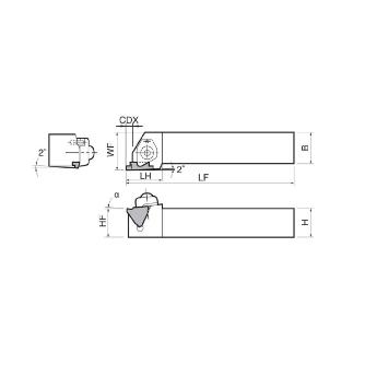 京セラ（株） ホルダ 溝用 KGB ホルダ　溝用 KGBR2020K22-15