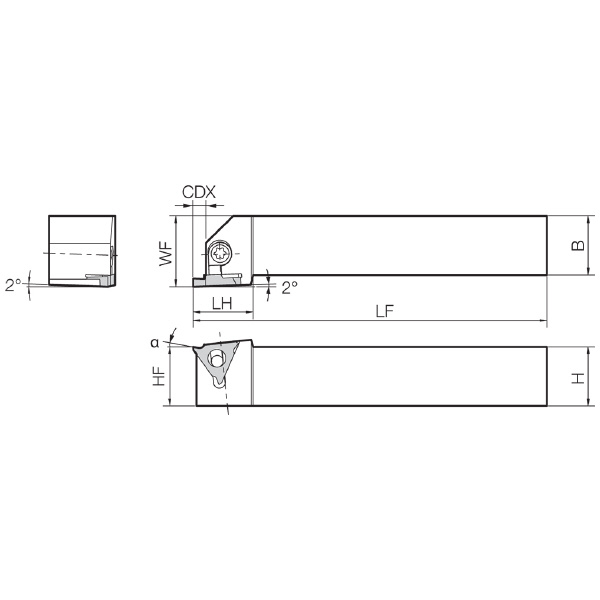 京セラ（株） ホルダ 溝用 KGBA ホルダ　溝用 KGBAR2020H22-35