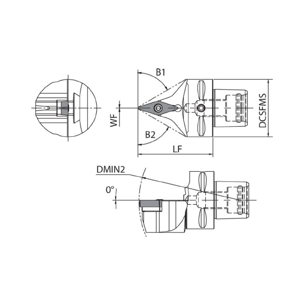 京セラ（株） ホルダ 外径・倣い加工用 SVVB ホルダ　外径・倣い加工用 KPC4-SVVBN00052-16S