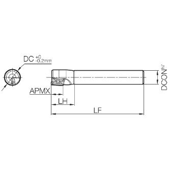 京セラ（株） コーナ角90°エンドミル MEC コーナ角９０°エンドミル MEC13-S12-11