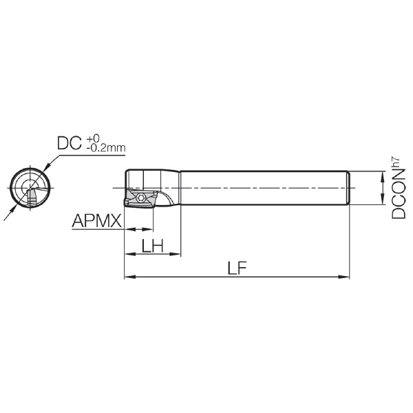 京セラ（株） コーナ角90°エンドミル MEC コーナ角９０°エンドミル MEC13-S12-11