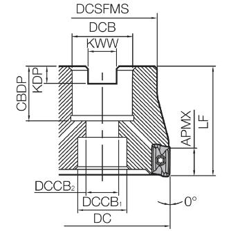 京セラ（株） コーナ角90°エンドミル フェースミル MEC コーナ角９０°エンドミル　フェースミル MEC063R-11-6T-M