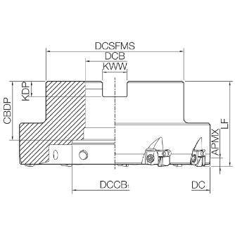 京セラ（株） カッタ MFAH カッタ MFAH100RA-8T-M-SF