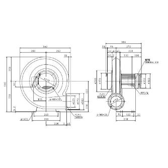 ＳＤＧ（株） 安全増防爆型電動送風機 ME-KSB 安全増防爆型電動送風機 ME-KSB-750-R312