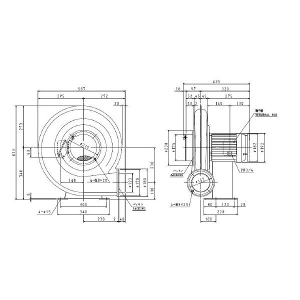 ＳＤＧ（株） 安全増防爆型電動送風機 ME-KSB 安全増防爆型電動送風機 ME-KSB-1500-R312