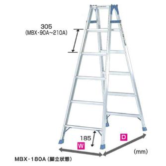 （株）ピカコーポレイション はしご兼用脚立 MBX はしご兼用脚立 MBX-150A