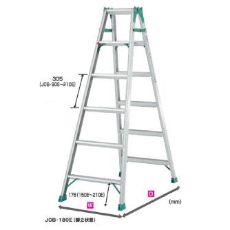 （株）ピカコーポレイション はしご兼用脚立 スーパージョブ JOB はしご兼用脚立　スーパージョブ JOB-180E