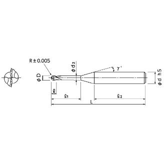 日進工具（株） 無限ボール焼きばめ用 MRB 無限ボール焼きばめ用 MRB230SF R0.1X0.75