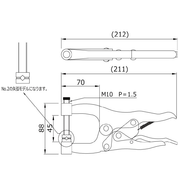 大阪角田興業（株） 標準型ハンドバイス 標準型ハンドバイス NO.5
