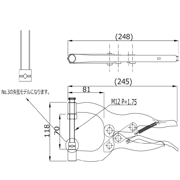 大阪角田興業（株） 標準型ハンドバイス 標準型ハンドバイス NO.6