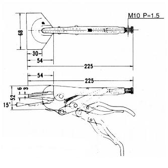 大阪角田興業（株） 標準型ハンドバイスプライヤー 標準型ハンドバイスプライヤー NO.11