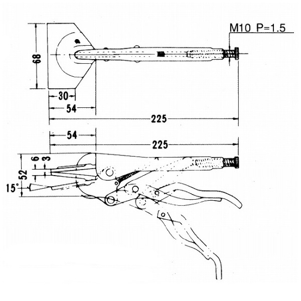 大阪角田興業（株） 標準型ハンドバイスプライヤー 標準型ハンドバイスプライヤー NO.11