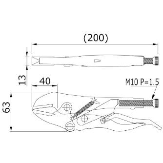 大阪角田興業（株） 標準型ハンドバイスプライヤー 標準型ハンドバイスプライヤー NO.15ﾁｭｳ