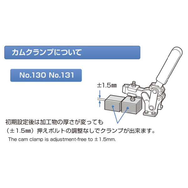 大阪角田興業（株） カムクランプ カムクランプ NO.130