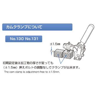 大阪角田興業（株） カムクランプ カムクランプ NO.131