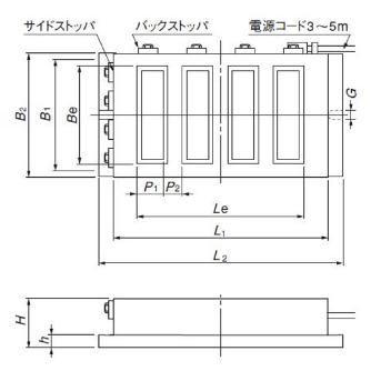 カネテック（株） 電磁チャック KETZ 電磁チャック KETZ-2080B