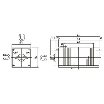 カネテック（株） 永磁ミニチャック MMW 永磁ミニチャック MMW-3F50A