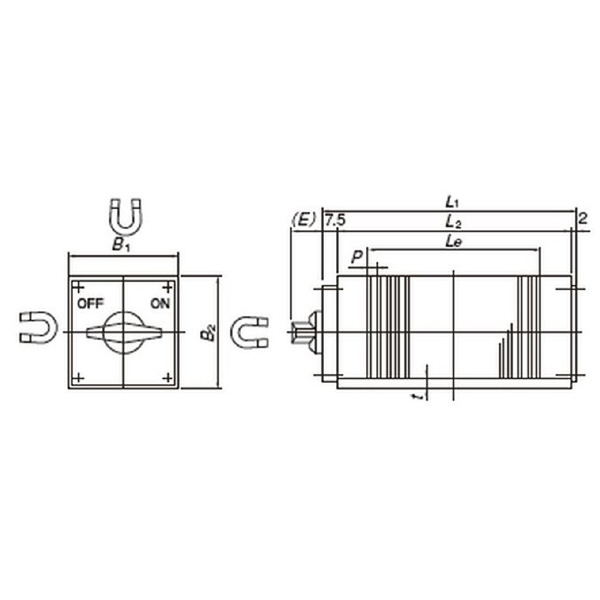 カネテック（株） 永磁ミニチャック MMW 永磁ミニチャック MMW-3F50A