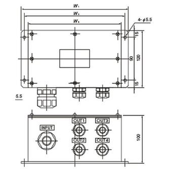 カネテック（株） 分岐箱 TB 分岐箱 TB-8PC