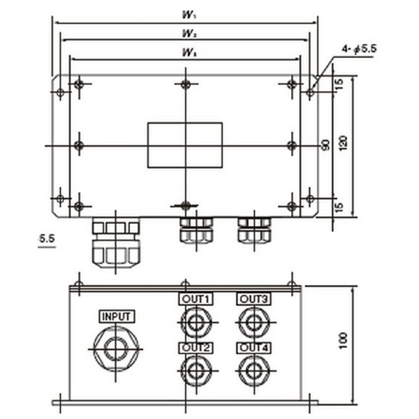 カネテック（株） 分岐箱 TB 分岐箱 TB-8PC