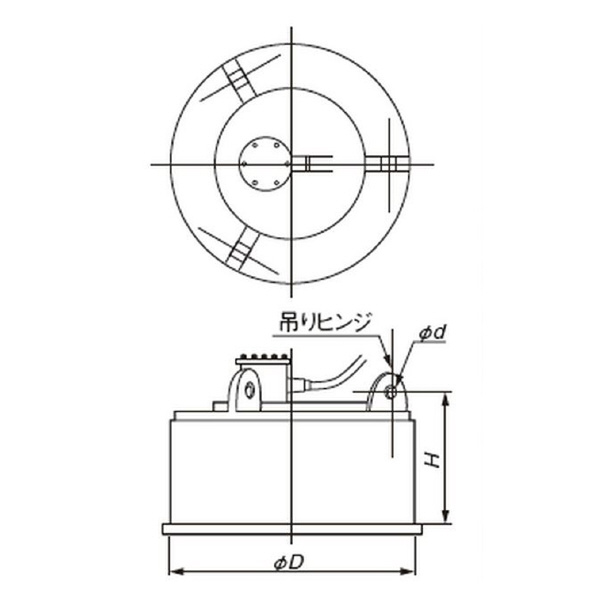 カネテック（株） 除鉄電磁石 HEM 除鉄電磁石 HEM-110Cﾎﾝﾀｲ