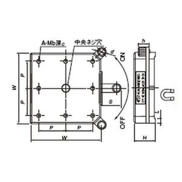 カネテック（株） ホルダ台 MB ホルダ台 MB-L-90