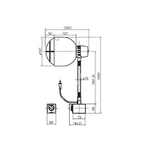 カネテック（株） 電気スタンド ME 電気スタンド ME-2CA-R