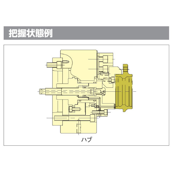 （株）北川鉄工所 中空パワーチャック(ショートテーパ) B-200A 中空チャック（ショートテーパ） B-210A800