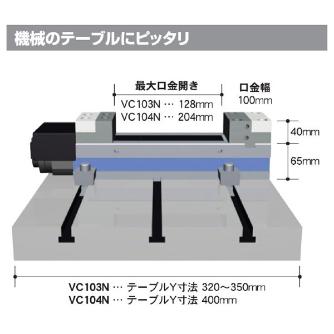 （株）北川鉄工所 小型M/C用ピッタリバイス VC-N 小型Ｍ／Ｃ用ピッタリバイス VC103N