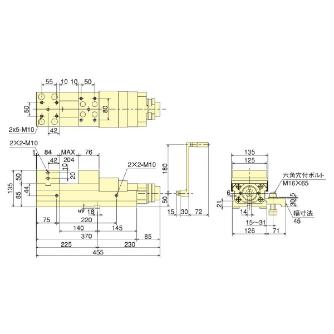 （株）北川鉄工所 センター溝テーブル用パワーバイス VE125N-15 超低床スチールバイス（門型Ｍ／Ｃ用） VE125N-15