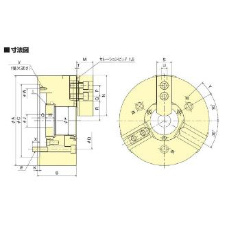 （株）北川鉄工所 大貫通穴径中空パワーチャック BB200 大貫通穴径中空パワーチャック BB210