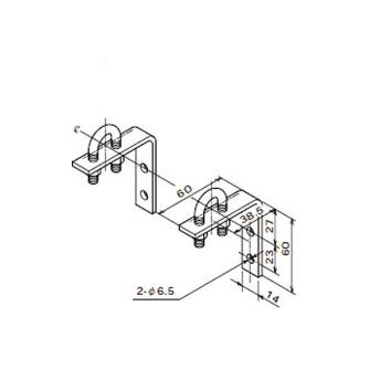 ＣＫＤ（株） 部品 パイプブラケット 6132 部品　パイプブラケット 6132-8C