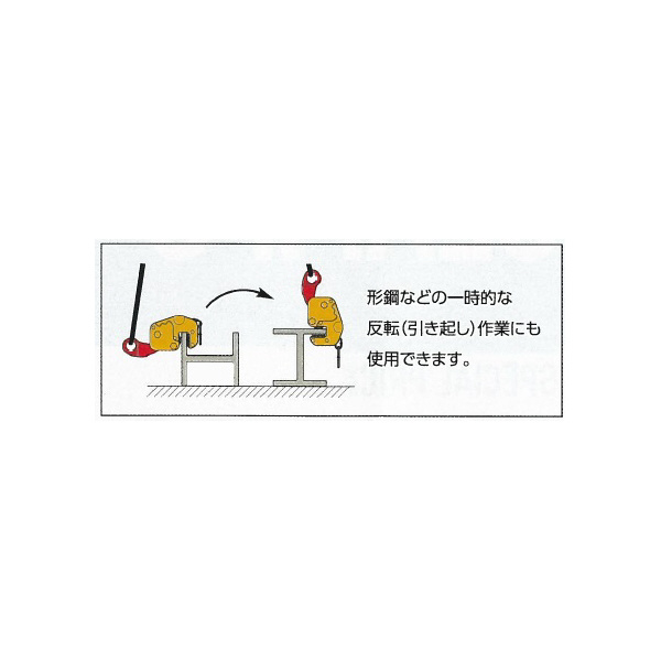 （株）スーパーツール 縦横兼用吊クランプ(ロックハンドル式) GVC0.5R 立・横兼用吊クランプ GVC0.5R