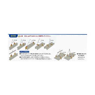 （株）スーパーツール 縦横兼用吊クランプ(ロックハンドル式) GVC1R 立・横兼用吊クランプ GVC1R