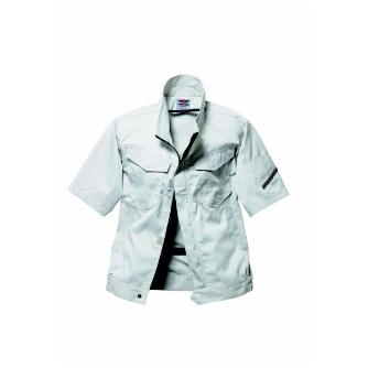 日新被服（株） 半袖ブルゾン TR3251-40 半袖ブルゾン TR3251-40-LL ｼﾙﾊﾞｰ