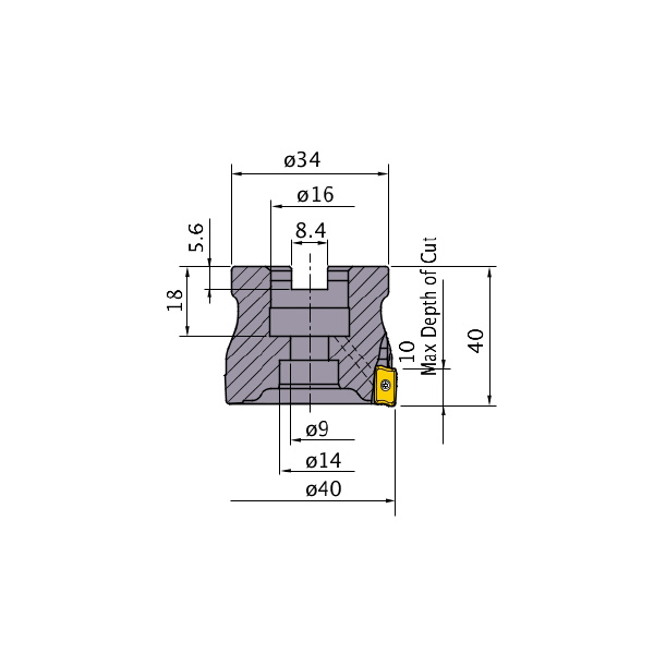 三菱マテリアル（株） カッタ 多機能用(アーバタイプ) APX3000 カッタ　多機能用（アーバタイプ） APX3000-040A06RA