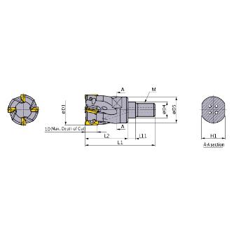 三菱マテリアル（株） カッタ 多機能用(シャンクタイプ) APX3000 カッタ　多機能用（シャンクタイプ） APX3000R121SA16SA