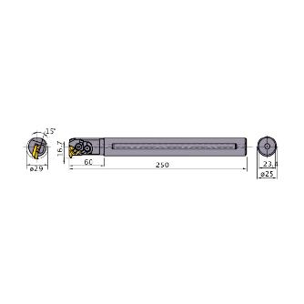 三菱マテリアル（株） ボーリングバー MMTIR ボーリングバー MMTIR2925AS16-C