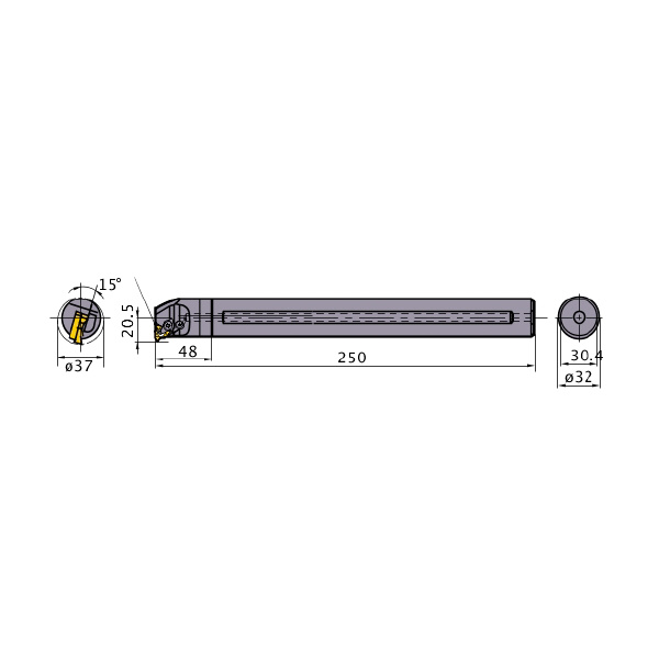 三菱マテリアル（株） ボーリングバー MMTIR ボーリングバー MMTIR3732AS16-C