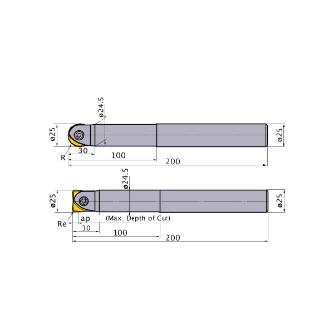 三菱マテリアル（株） ラッシュミルボール SRFH ラッシュミルボール SRFH25S25L100