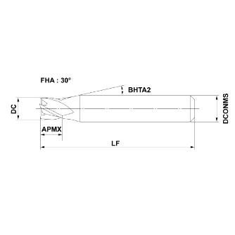 三菱マテリアル（株） エムスターエンドミル MS4EC エムスターエンドミル MS4EC D0350L35S04
