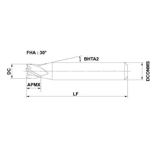 三菱マテリアル（株） エムスターエンドミル MS4EC エムスターエンドミル MS4EC D0350L35S04
