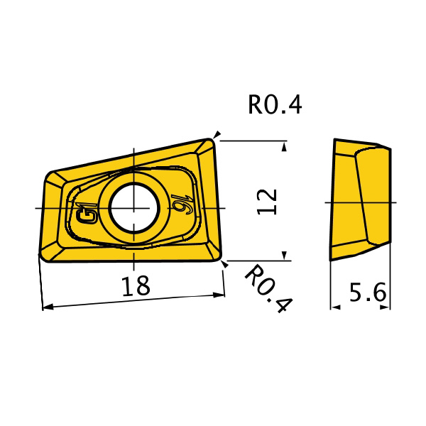 三菱マテリアル（株） カッタチップ QOGT カッタチップ（超硬） QOGT1856R-G1 HTI10