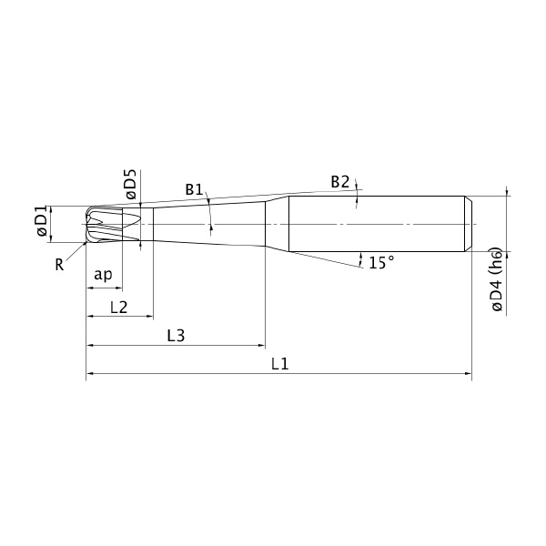三菱マテリアル（株） ミラクルエンドミル VCHFRB ミラクルエンドミル VCHFRB D0500R120N50