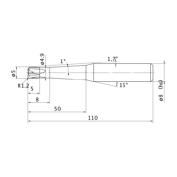 三菱マテリアル（株） ミラクルエンドミル VCHFRB ミラクルエンドミル VCHFRB D0500R120N50