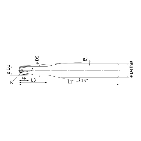 三菱マテリアル（株） ミラクルエンドミル VCHFRB ミラクルエンドミル VCHFRB D0900R200A065