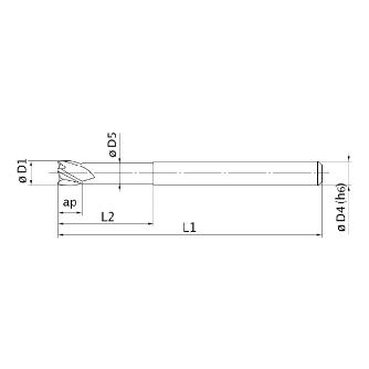 三菱マテリアル（株） エムスターエンドミル MS4XL エムスターエンドミル MS4XL D0120N080