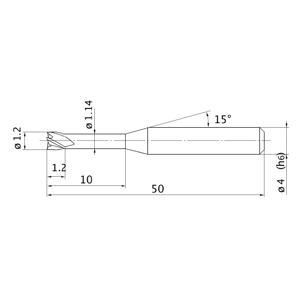 三菱マテリアル（株） エムスターエンドミル MS4XL エムスターエンドミル MS4XL D0120N100