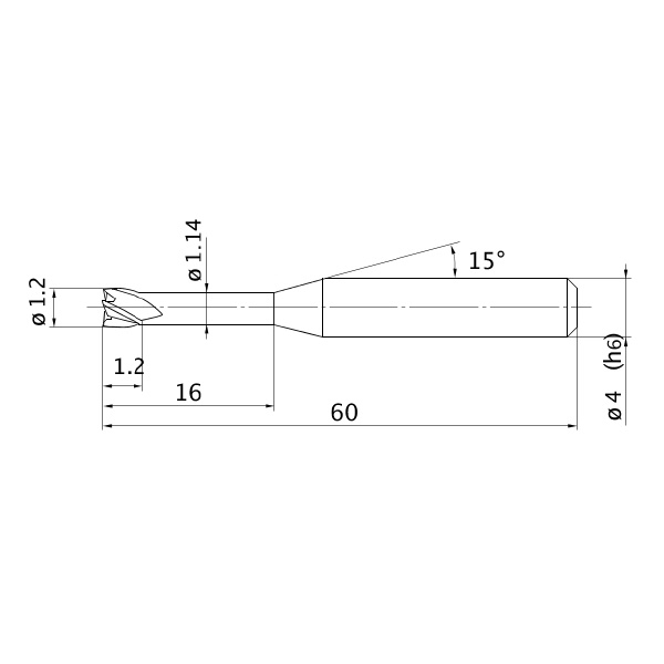 三菱マテリアル（株） エムスターエンドミル MS4XL エムスターエンドミル MS4XL D0120N160